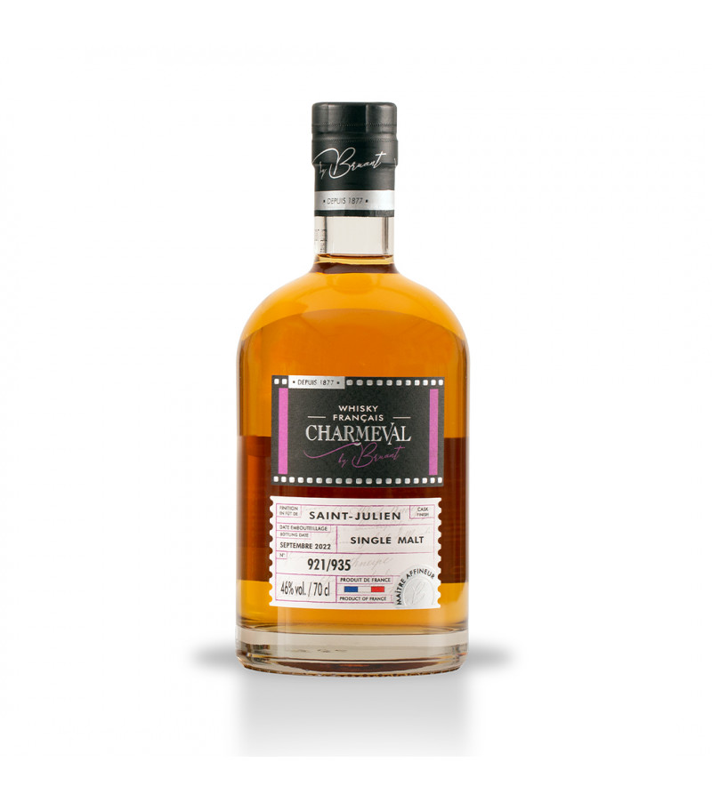 Whisky français Charmeval by Bruant finition en fût de Saint Julien