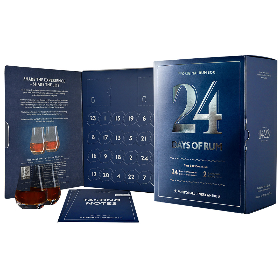 Calendrier de l'Avent du Rhum édition bleue - 24 Days of Rum 2023