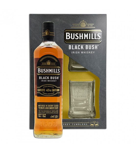 Bushmill Black Bush caviste edition coffret 2 verres