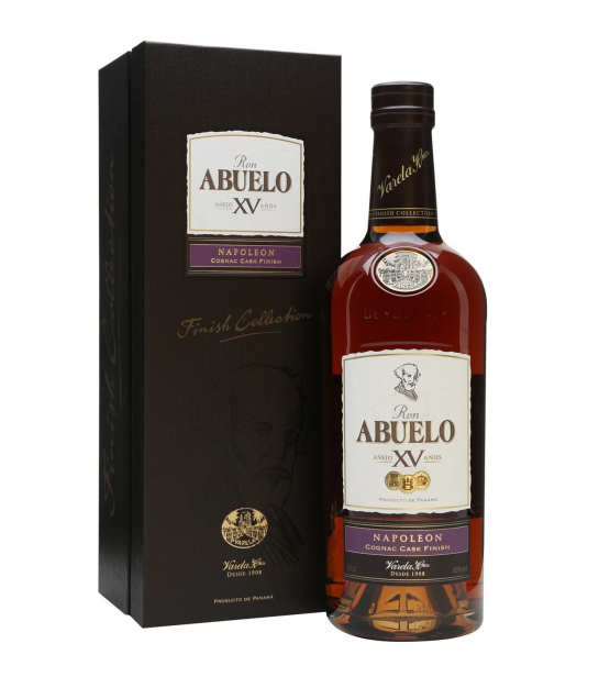 Abuelo 15 ans Napoléon Cognac Cask Finish XV Finish Collection dans étui ouvert