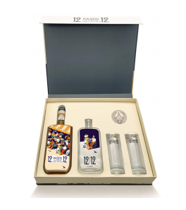 Coffret Terrasse Pastis 12/12 avec une carafe, deux verres