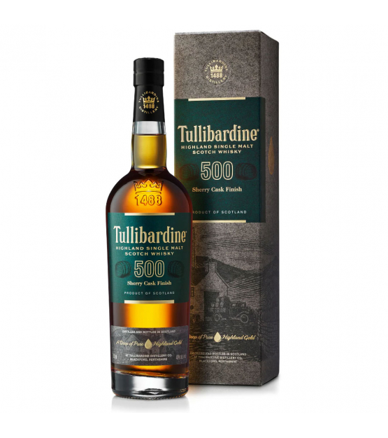 Tullibardine 500 Sherry Finish Highland Single Malt Whisky Etui