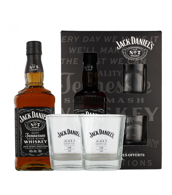 Coffret Jack Daniel’s Old No. 7 + 2 verres Édition 2025