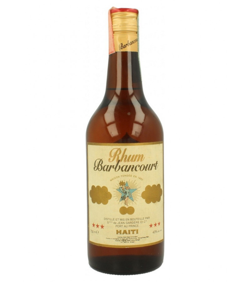 Rhum d'Haïti Barbancourt 3 *** étoiles 4 ans