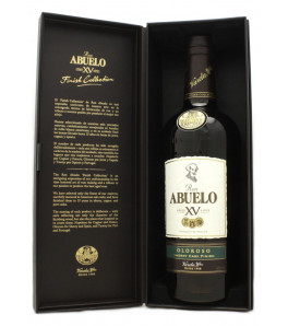 Abuelo 15 ans Oloroso Sherry Cask Finish XV Finish Collection dans étui ouvert