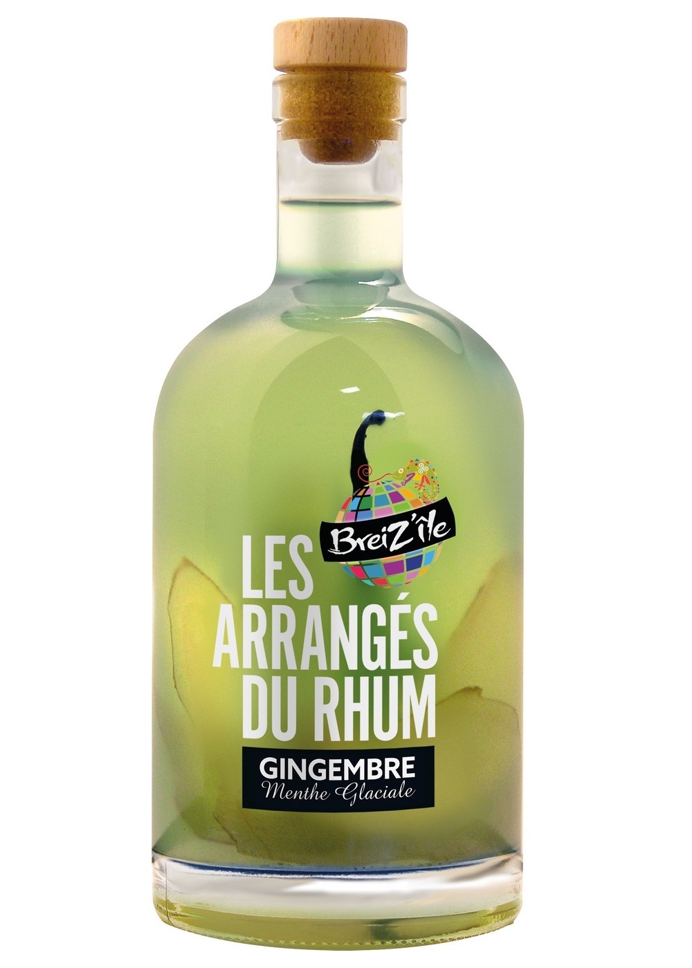 Rhum Arrangé Citron Vert Menthe Gingembre rhum arrangé Les Arrangés du Rhum Gingembre Menthe Glaciale BreiZ'île