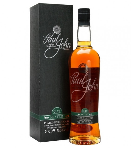 Paul John Peated Select Cask Indian Single Malt avec son étui