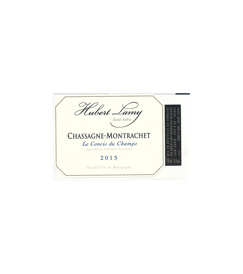 Vin Blanc De Bourgogne Chassagne Montrachet Domaine Hubert Lamy Les