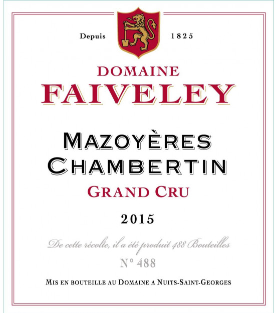 Domaine Faiveley Mazoyeres-Chambertin Grand Cru