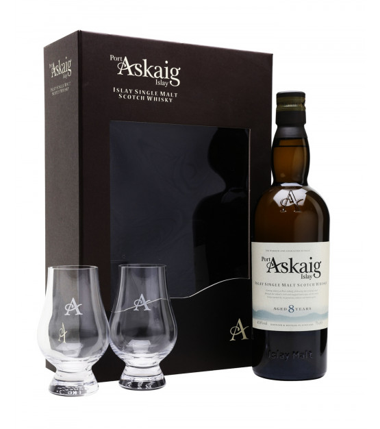 coffret port askaig 8 ans et ses deux verres