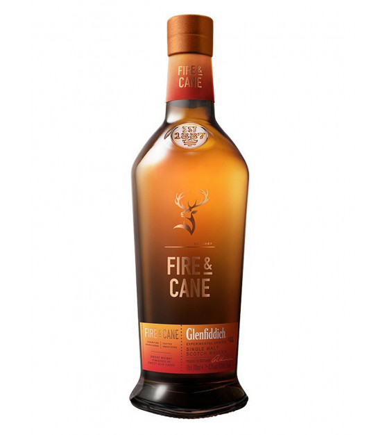 glenfiddich fire and cane single malt scotch whisky