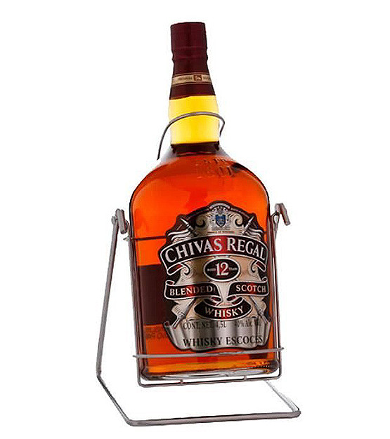 Chivas Regal 12 ans scotch whisky blended et sa balancelle métallique de  présentation