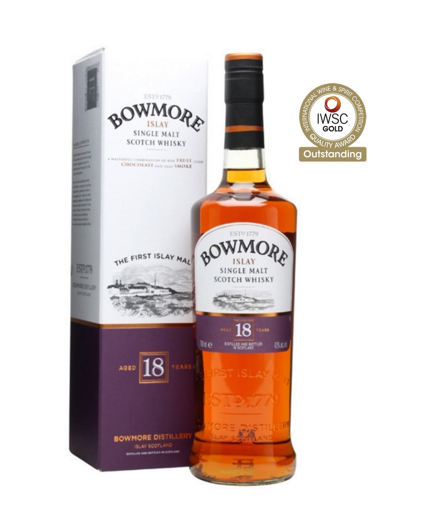 Bowmore 18 Ans Scotch Whisky 43° Etui - Bowmore - Ecossais Whiskies &  Bourbons Spiritueux - XO-Vin