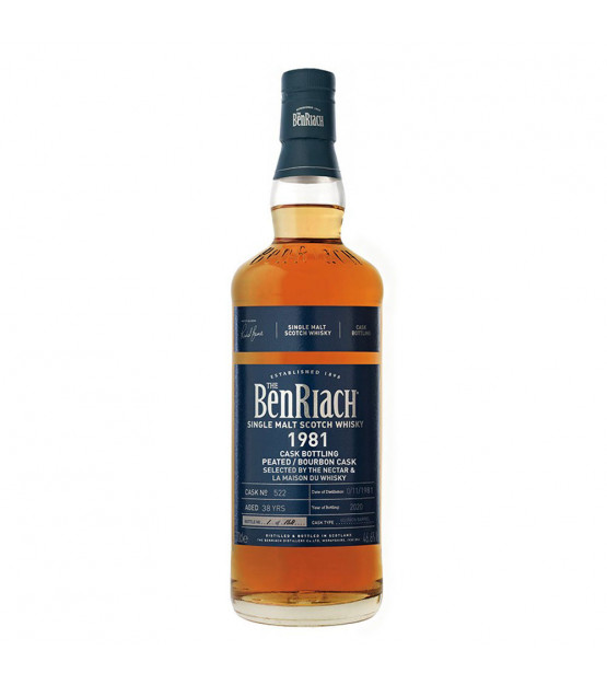 Benriach 38 ans 1981 Peated Bourbon Barrel Joint Bottling LMDW & The Nectar French Connections