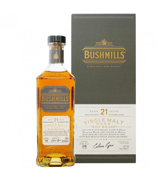 Whiskey irlandais Bushmills 21 ans single malt