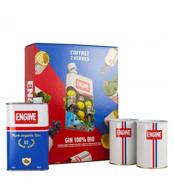 Coffret Gin Engine + 2 verres