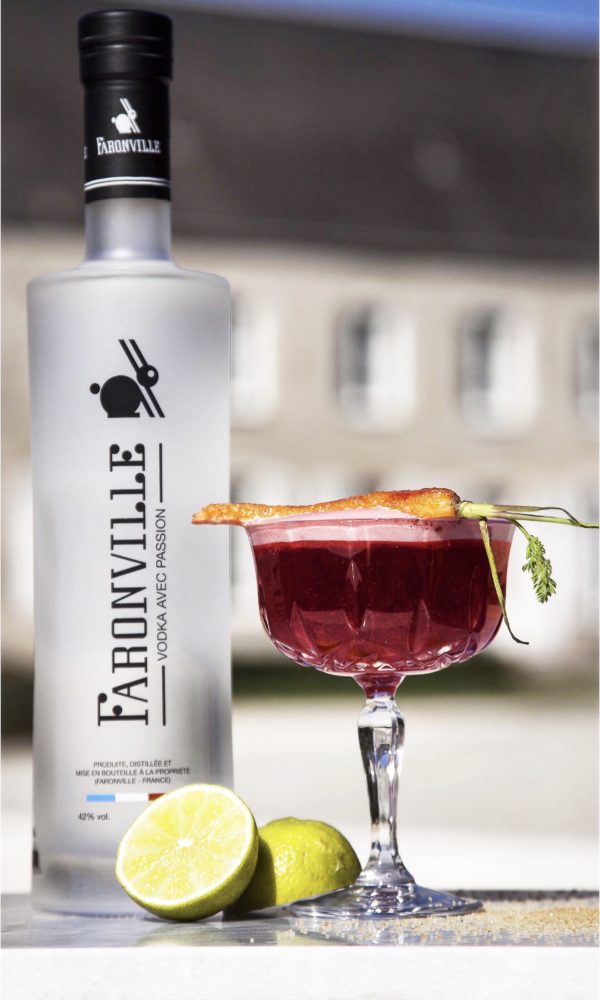 Cocktail avec la vodka française Faronville